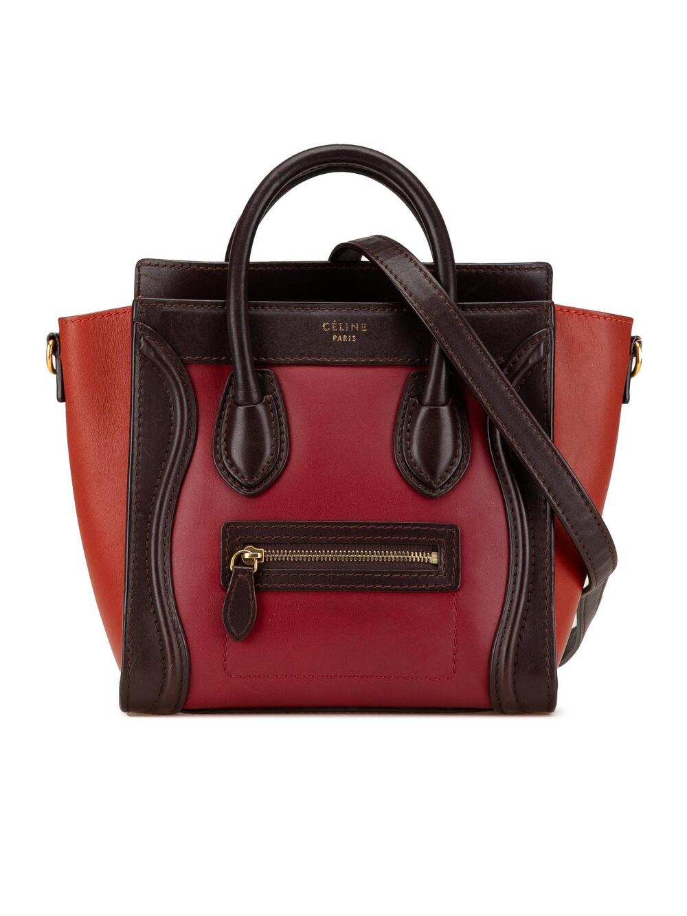 Celine Nano Tricolor Leather Luggage #362601C10B